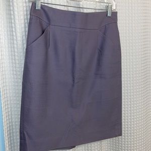 J Crew purple-gray pencil skirt, size 2